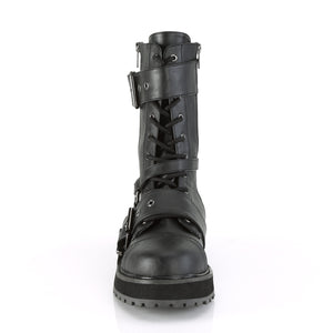 Valor 220 - Gothic eyelet boots Small platform strap buckle mid-calf boot
