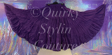 Load image into Gallery viewer, Purple Violet Renaissance steampunk gothic cotton boho tribal Maxi Long Skirt -Size 10-22 - Plus size