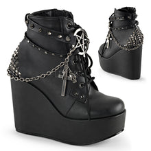 Load image into Gallery viewer, Poison 101-Gothic wedge ankle boot
