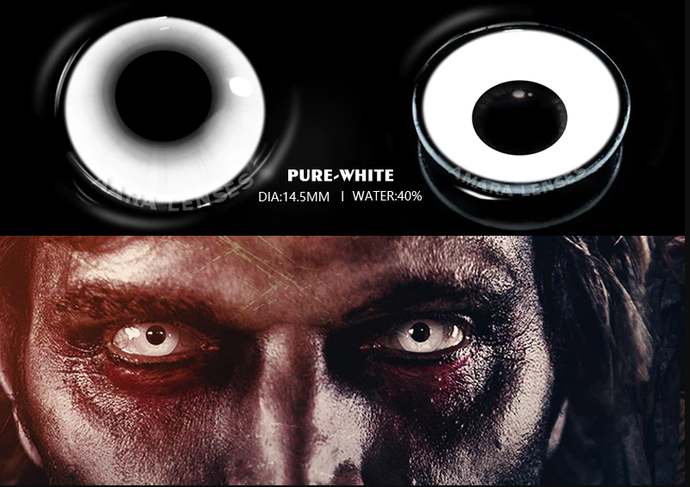 Cosmetic lens - Pure white