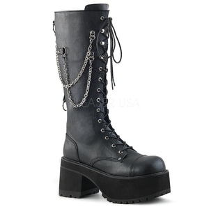 Ranger303 - Platform gothic knee high boots