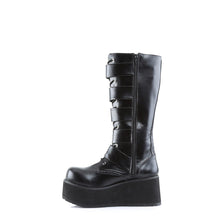 Load image into Gallery viewer, Trashville 518 - Knee-high gothic buckle rock platform boot