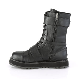 Valor 220 - Gothic eyelet boots Small platform strap buckle mid-calf boot