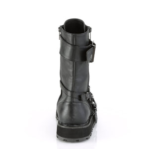 Valor 220 - Gothic eyelet boots Small platform strap buckle mid-calf boot