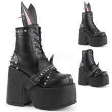Load image into Gallery viewer, Camel202 - Cat and Bunny boots kawaii studded gothic Chunky Heel Ankle Boot