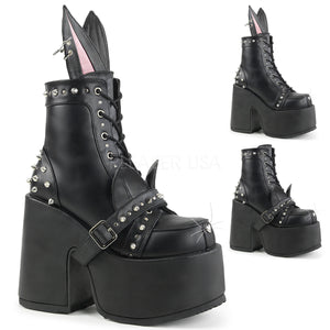 Camel202 - Cat and Bunny boots kawaii studded gothic Chunky Heel Ankle Boot