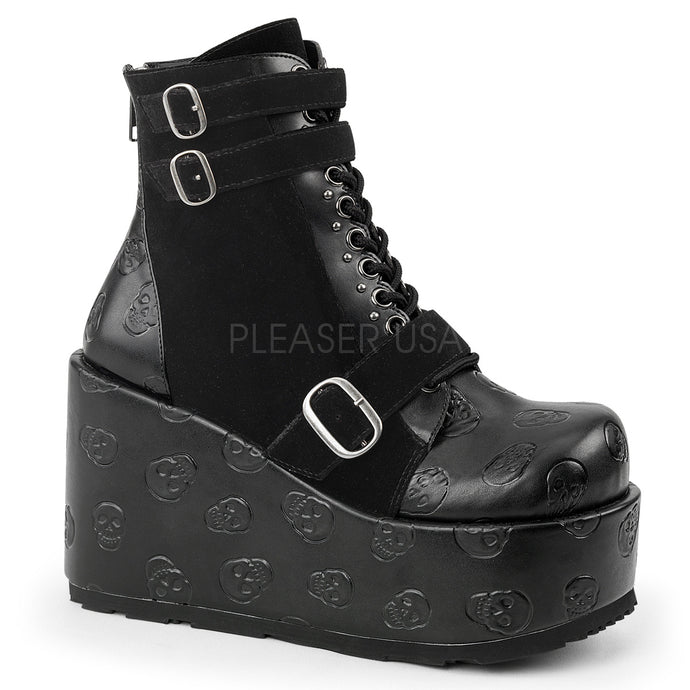 Concord55 - Platform lace-up strap ankle boot - size 10