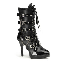 Load image into Gallery viewer, Cop 911 - Gothic PVC buckle high heel shoe