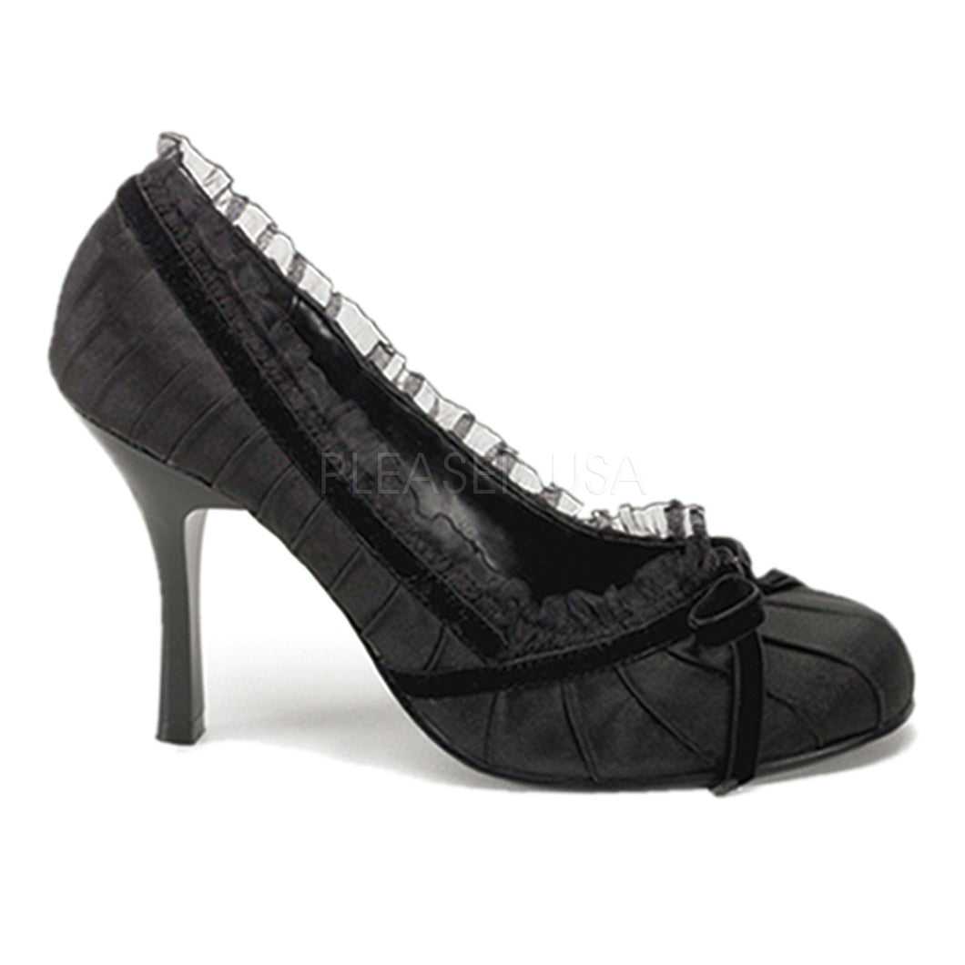 Dainty420 - Satin lace high heel shoe