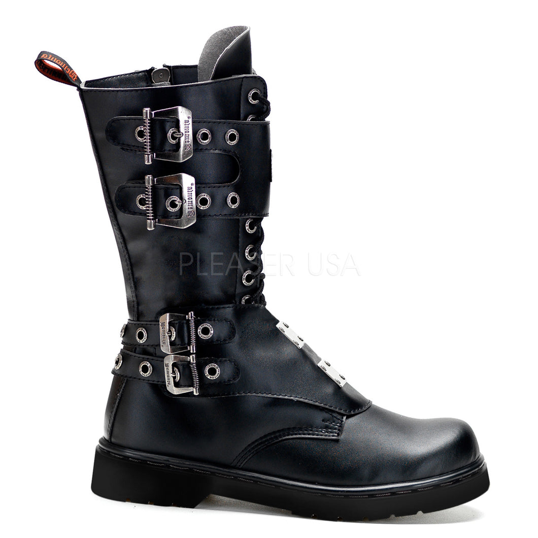 Defiant 302 - Metal plate buckle/strap combat boot