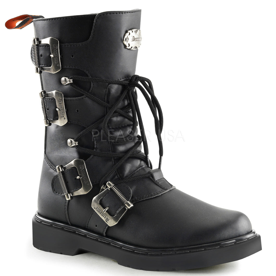 Defiant 306 - Buckle/strap lace up rocker boot