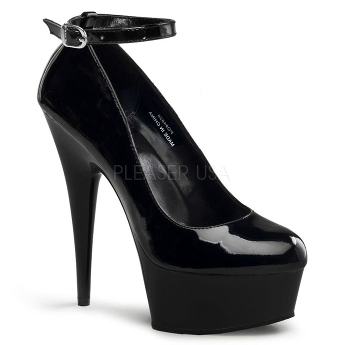 Delight 686- PVC stiletto high heel shoe - size 5