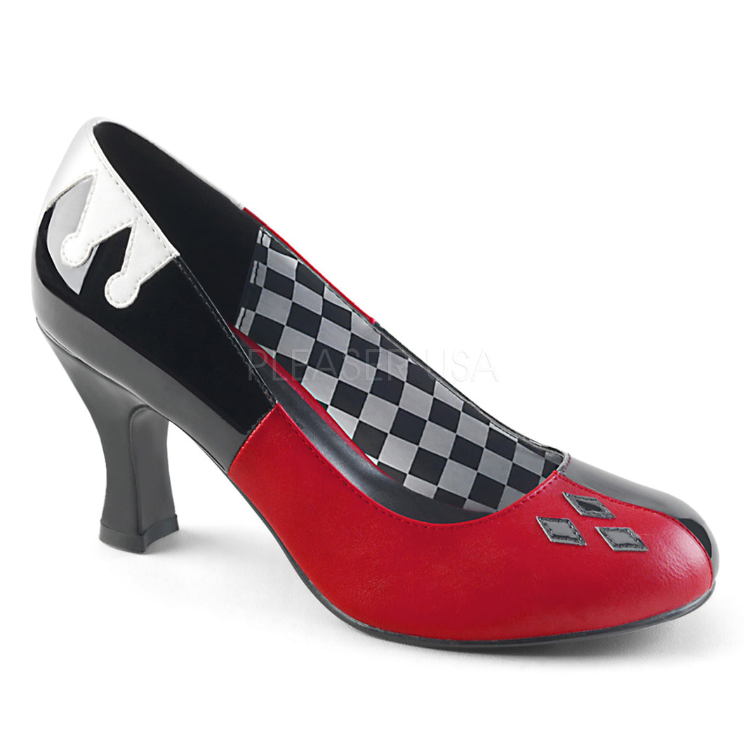 Harley 42 - jester clown chequered high heel shoe