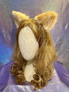 31 COLOURS Cat Ears headband cosplay festival neko rave kitty animal ears - black, brown, purple, pastel, leopard , grey, red, pink, blue