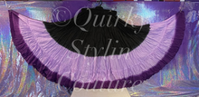 Load image into Gallery viewer, Ombre Purple Black Renaissance steampunk gothic cotton boho Maxi Long Skirt -Size 10-22 - Plus size