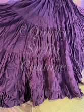 Load image into Gallery viewer, Purple Violet Renaissance steampunk gothic cotton boho tribal Maxi Long Skirt -Size 10-22 - Plus size