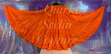 Load image into Gallery viewer, Sunset Orange Renaissance steampunk gothic cotton boho tribal Maxi Long Skirt -Size 10-22 - Plus size