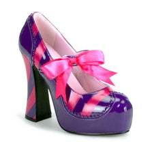 Load image into Gallery viewer, Kitty 32 - Pink, purple striped high heel shoe