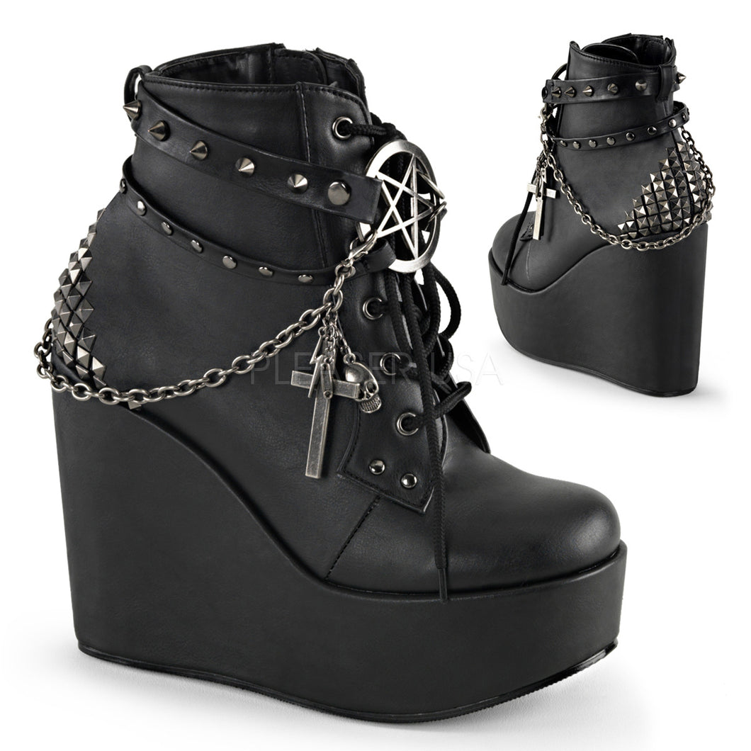 Poison 101-Gothic wedge ankle boot