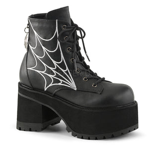 Ranger105 - Platform spiderweb gothic  boots