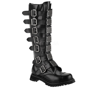 Reaper 30 Mens Goth Punk buckle knee high boot size 9, size 11