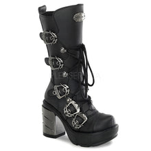 Load image into Gallery viewer, Sinister 203 - Metal buckle Gothic Chunky Heel  Boot